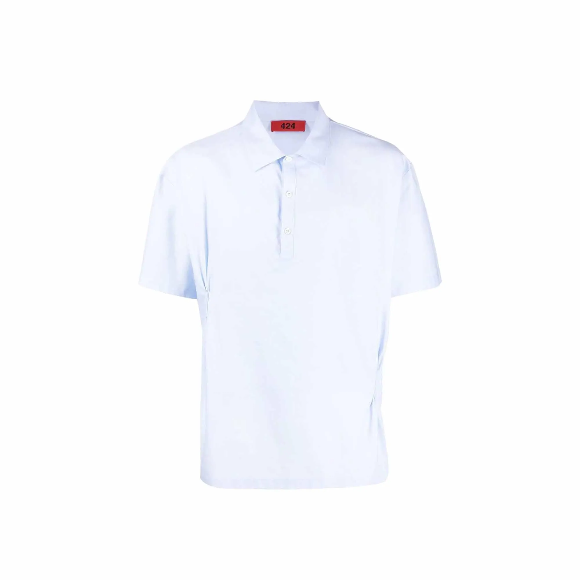 424 Mens Button Up Polo Shirt