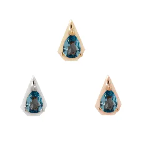 Alaia - London Blue Topaz - Threadless End