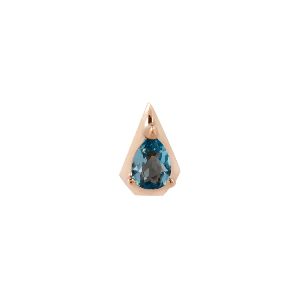 Alaia - London Blue Topaz - Threadless End