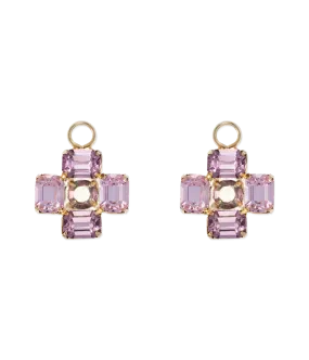 Amethyst Huggie Charms