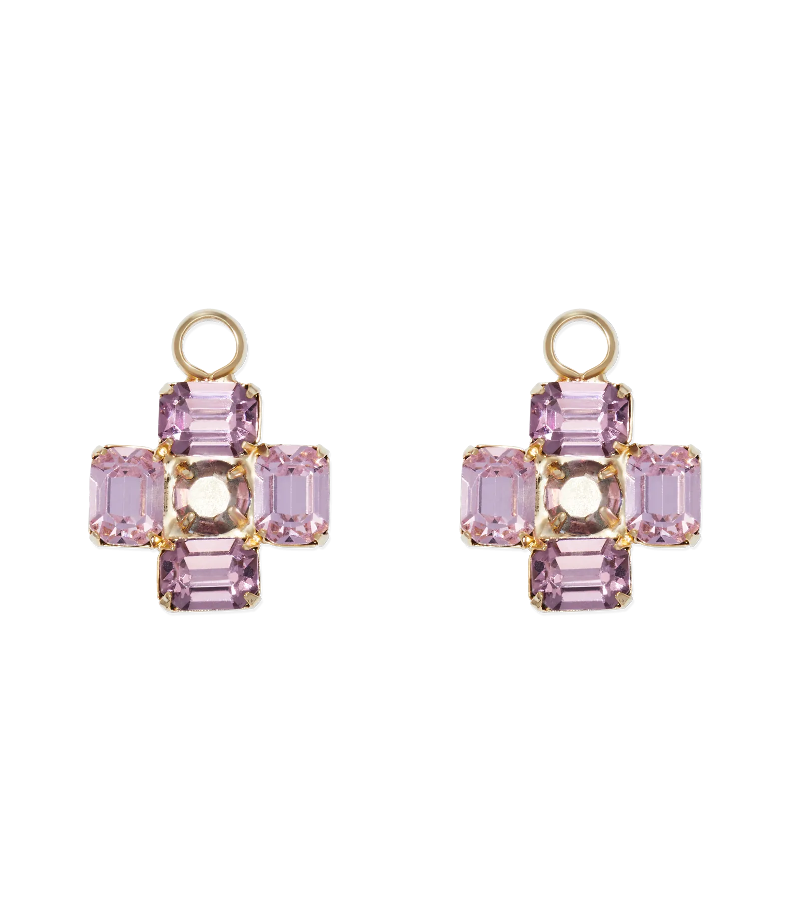 Amethyst Huggie Charms