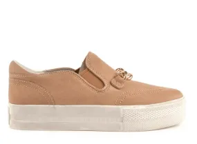 Ash Women's •Joe• Slip-on Leather Trainer 36EU  - Sand