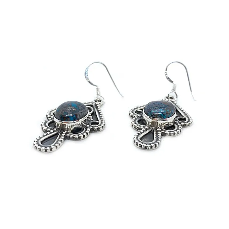 Astrid Blue Azurite Gypsy Earrings