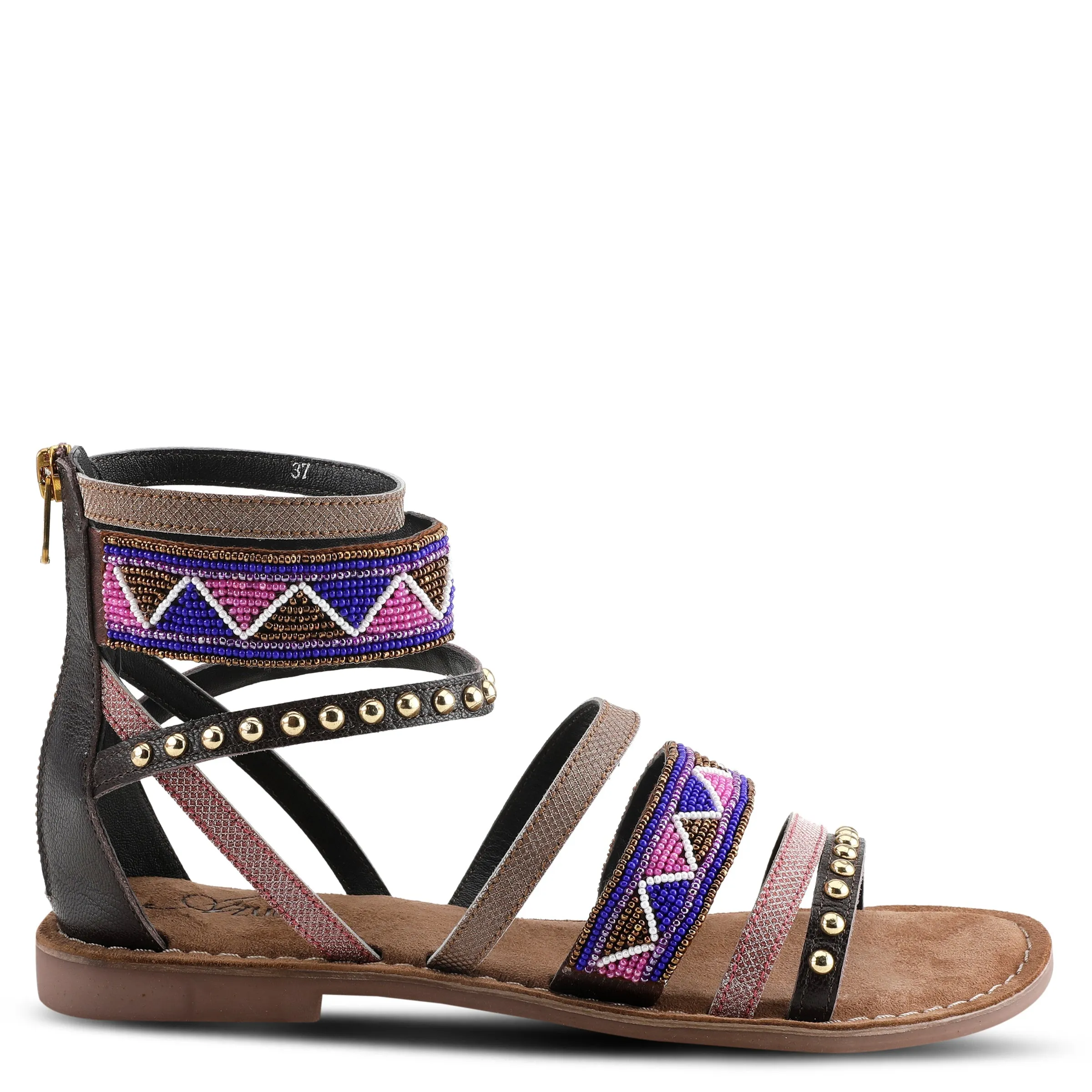 AZURA BELALIA-AZTEC CLOSED BACK SANDALS