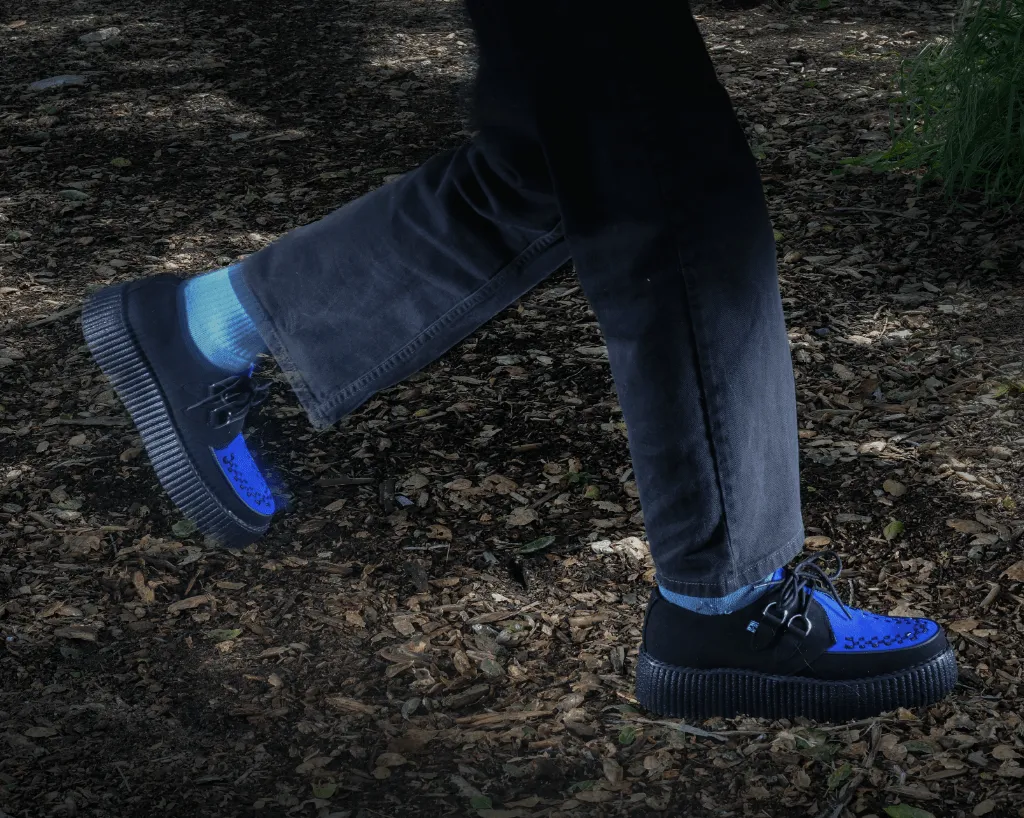 Black & Cobalt Blue Viva Mondo Creeper