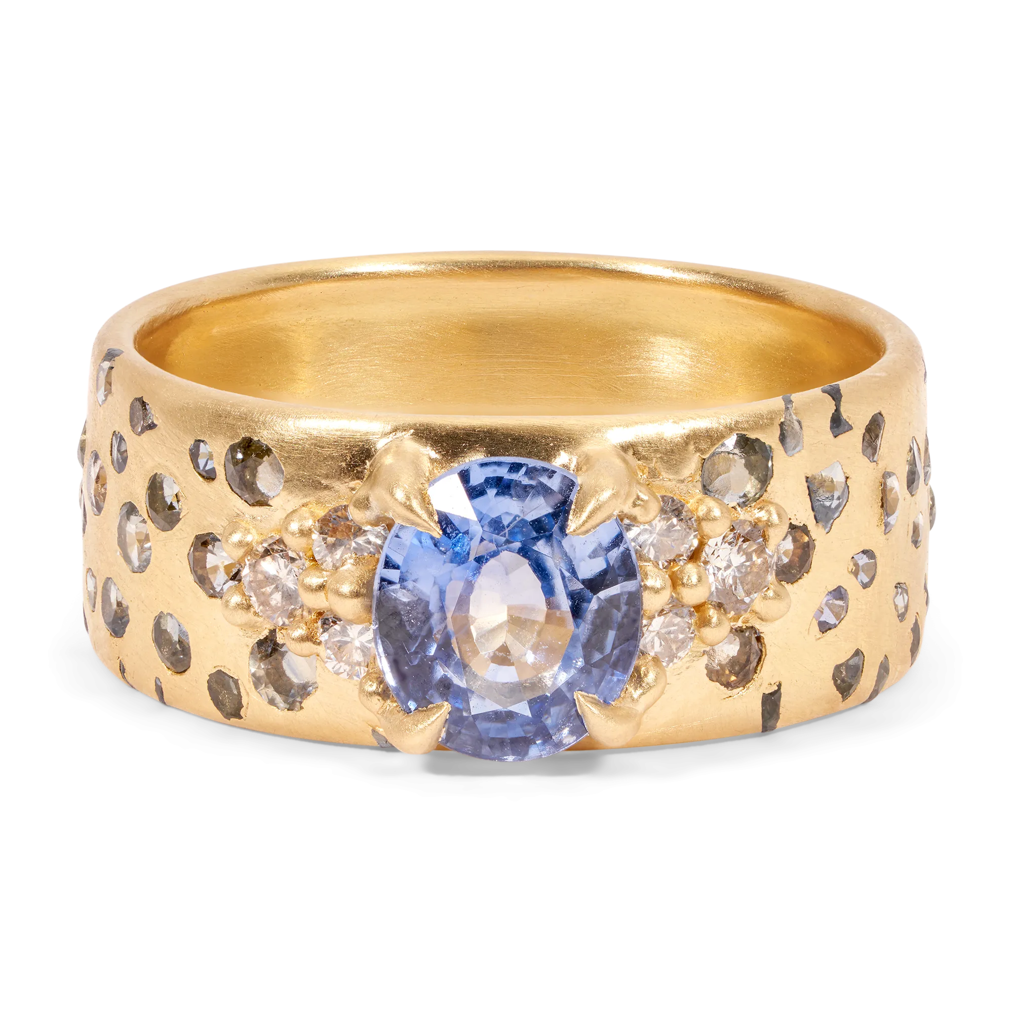 Blue Myrtle Cigar Ring - Size 8 - 11411