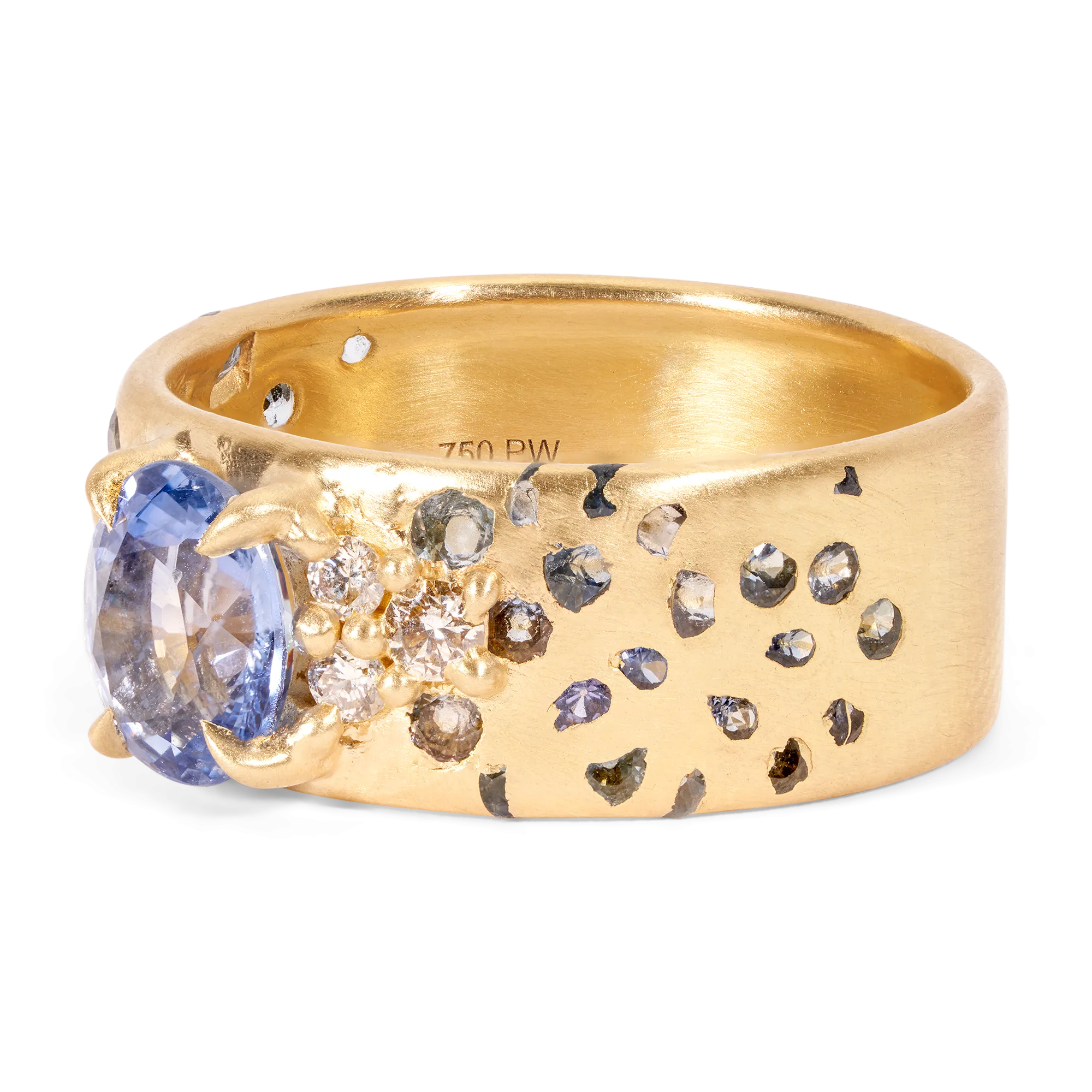 Blue Myrtle Cigar Ring - Size 8 - 11411