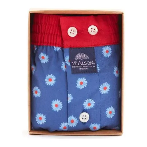 BOXER SHORT Daisies blue