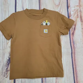 CARHARTT SHORT SLEEVE POCKET TOOL T-SHIRT BROWN