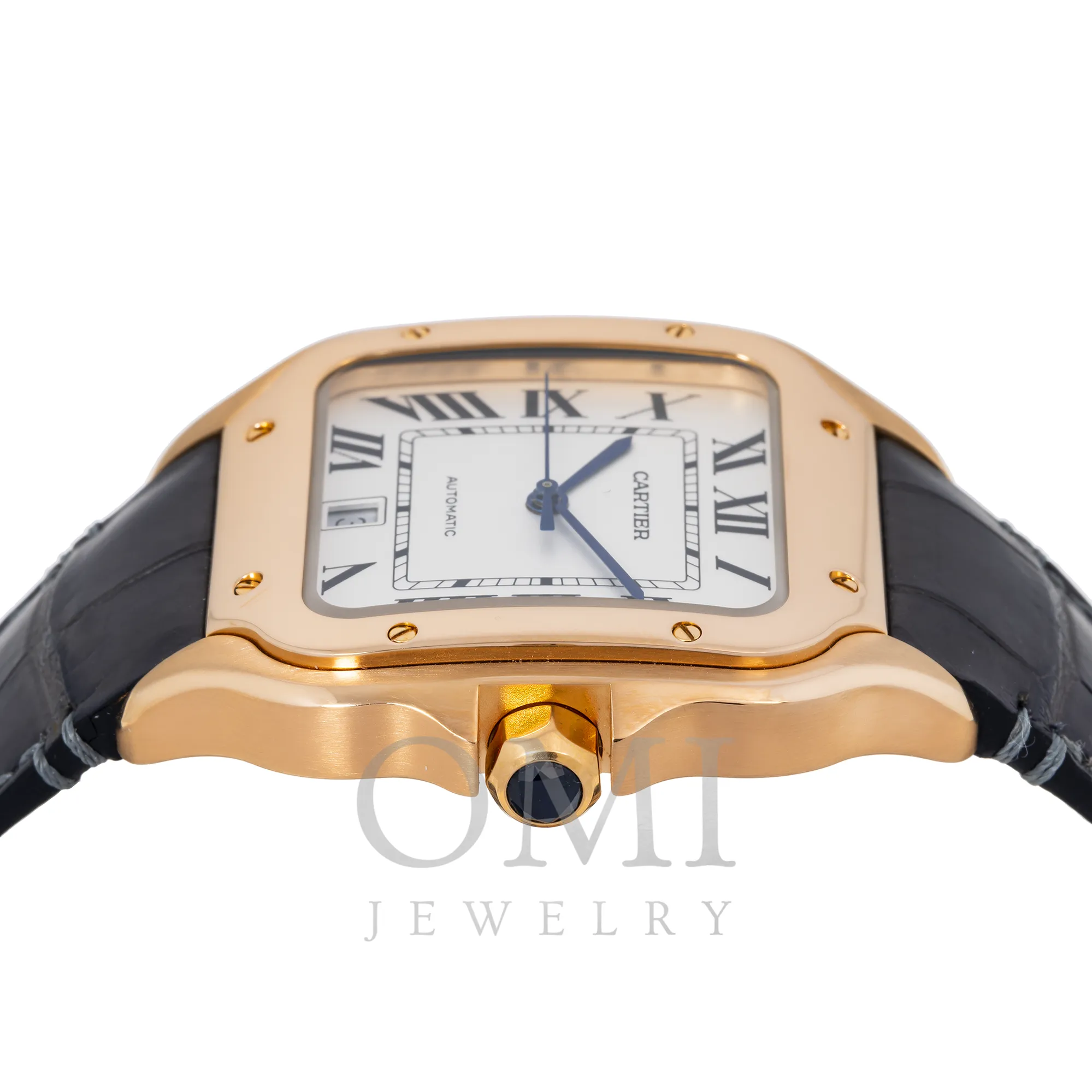 CARTIER SANTOS DE CARTIER WGSA0011 39.8MM WHITE DIAL WITH YELLOW LEATHER BRACELET