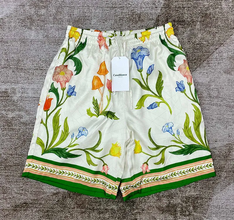 CASABLANCA L'Arche Fleurie Silk Short