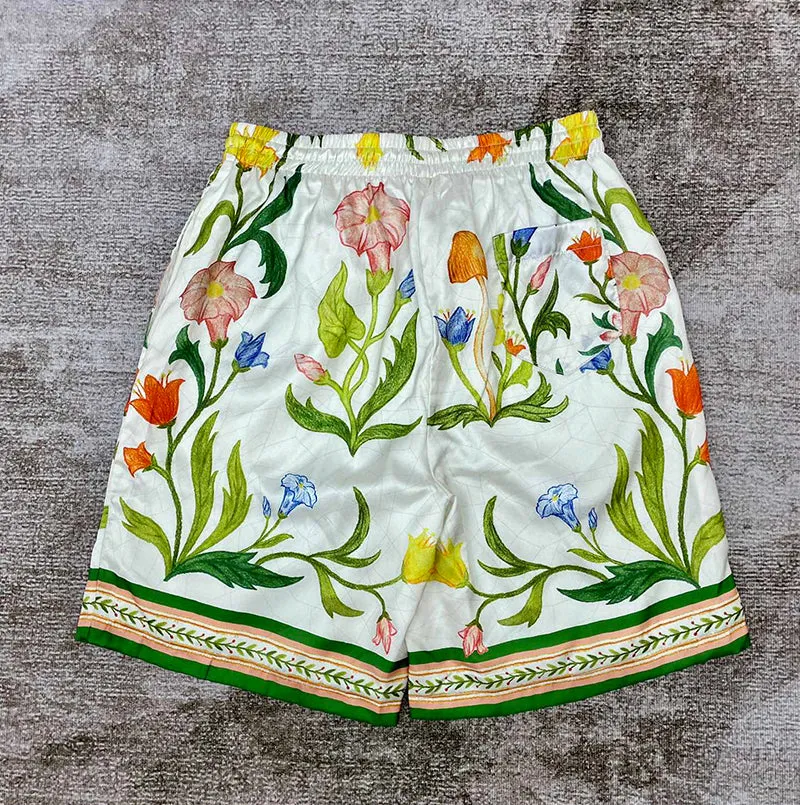 CASABLANCA L'Arche Fleurie Silk Short