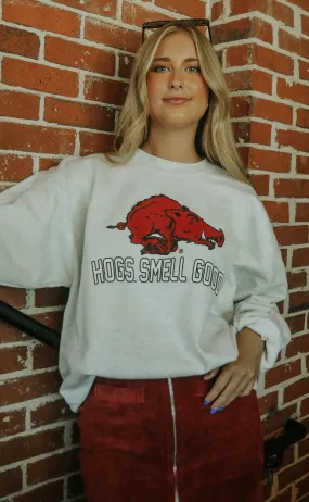 charlie southern: hogs smell good sweatshirt