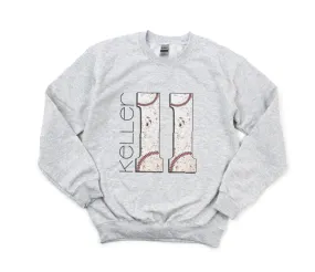 Customizable Baseball Numbers Tee or Sweatshirt