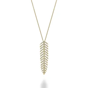 Dangling Leaf Statement Necklace