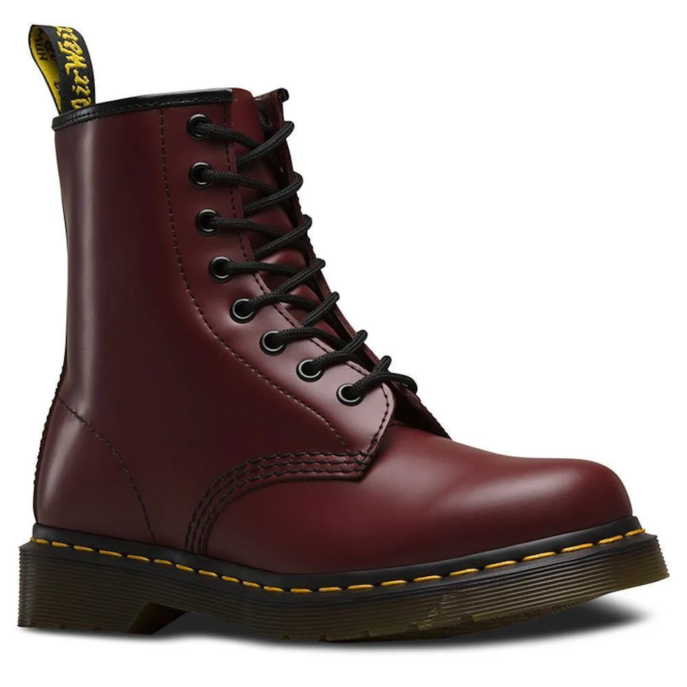 DR. MARTENS WOMENS 1460 CHERRY RED LEATHER