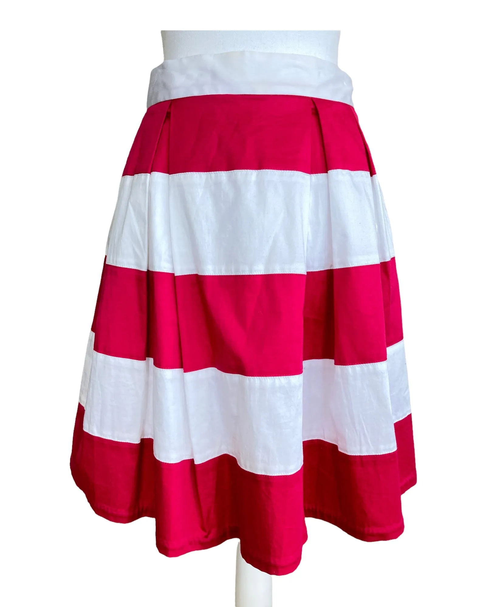 Elizabeth McKay Hot Pink Striped Skirt, 10