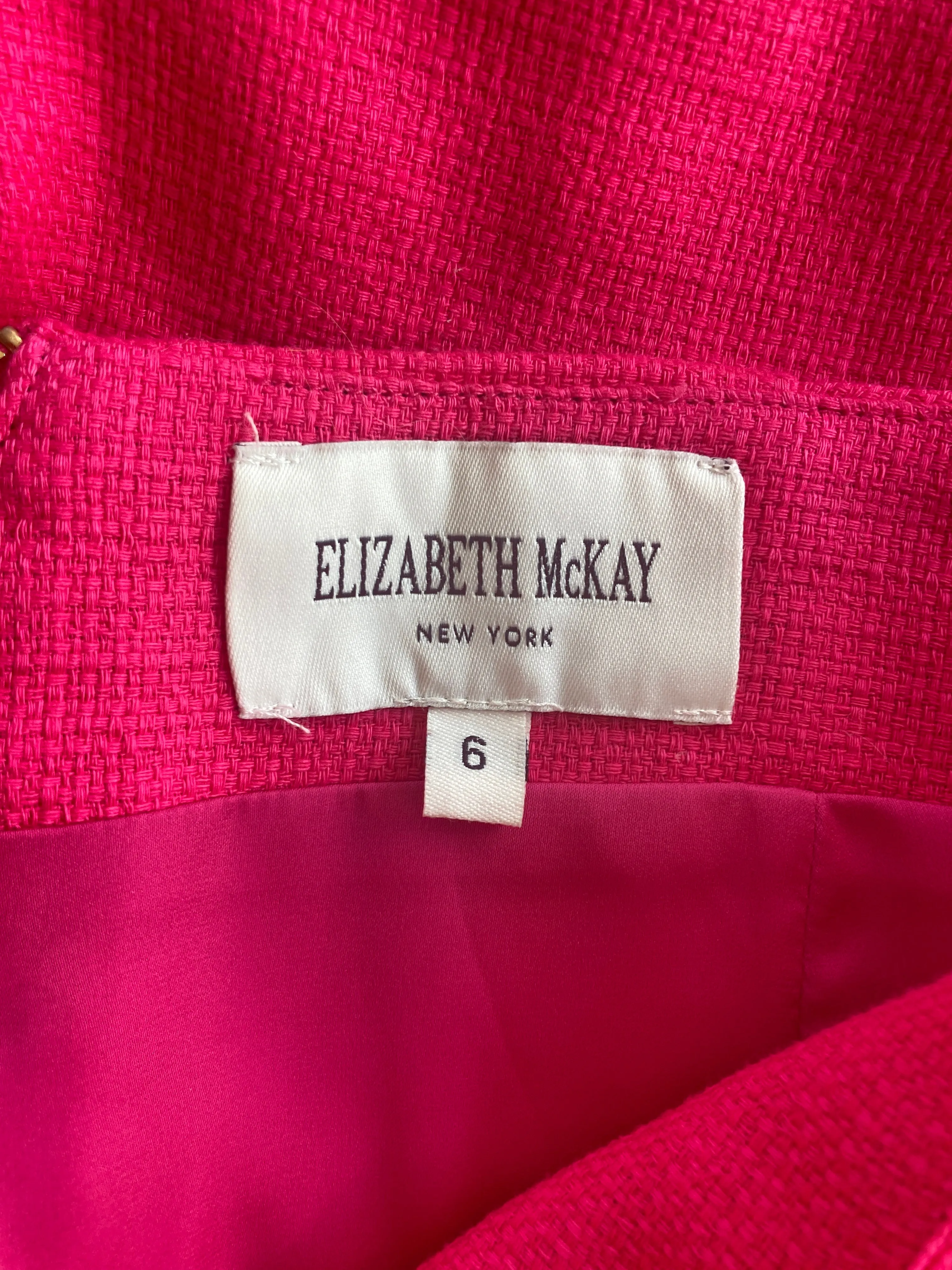 Elizabeth McKay Hot Pink Woven Pants, 6