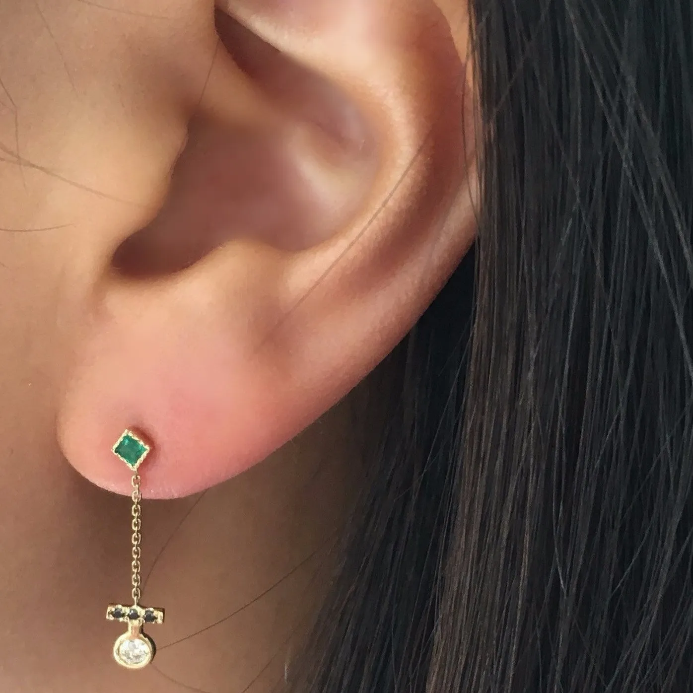 Emerald Evolution Earring (Single)