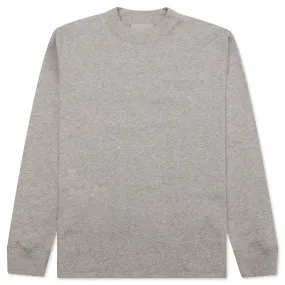 Essentials Kid's L/S Tee - Dark Heather Oatmeal