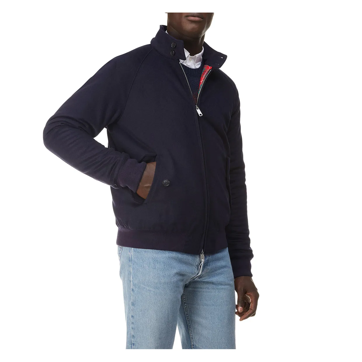 Giubbino Baracuta G9 Af Melton Blu Intenso