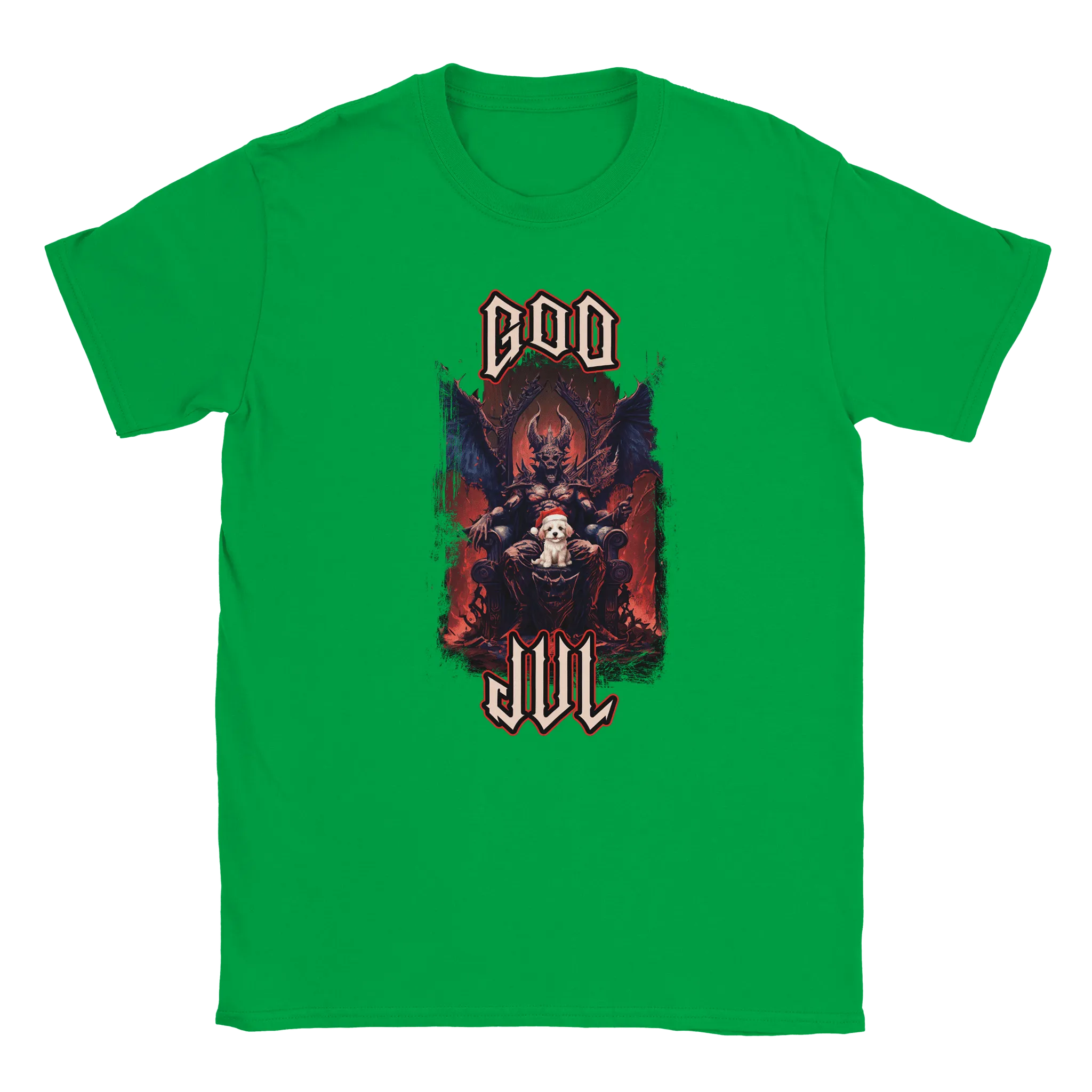 God Jul häftig hundvalp - T-shirt