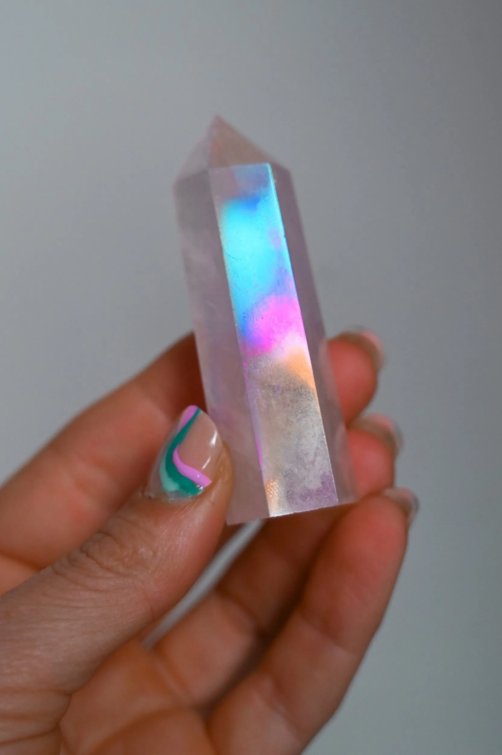 Good Vibes Angel Aura Quartz Crystal Tower