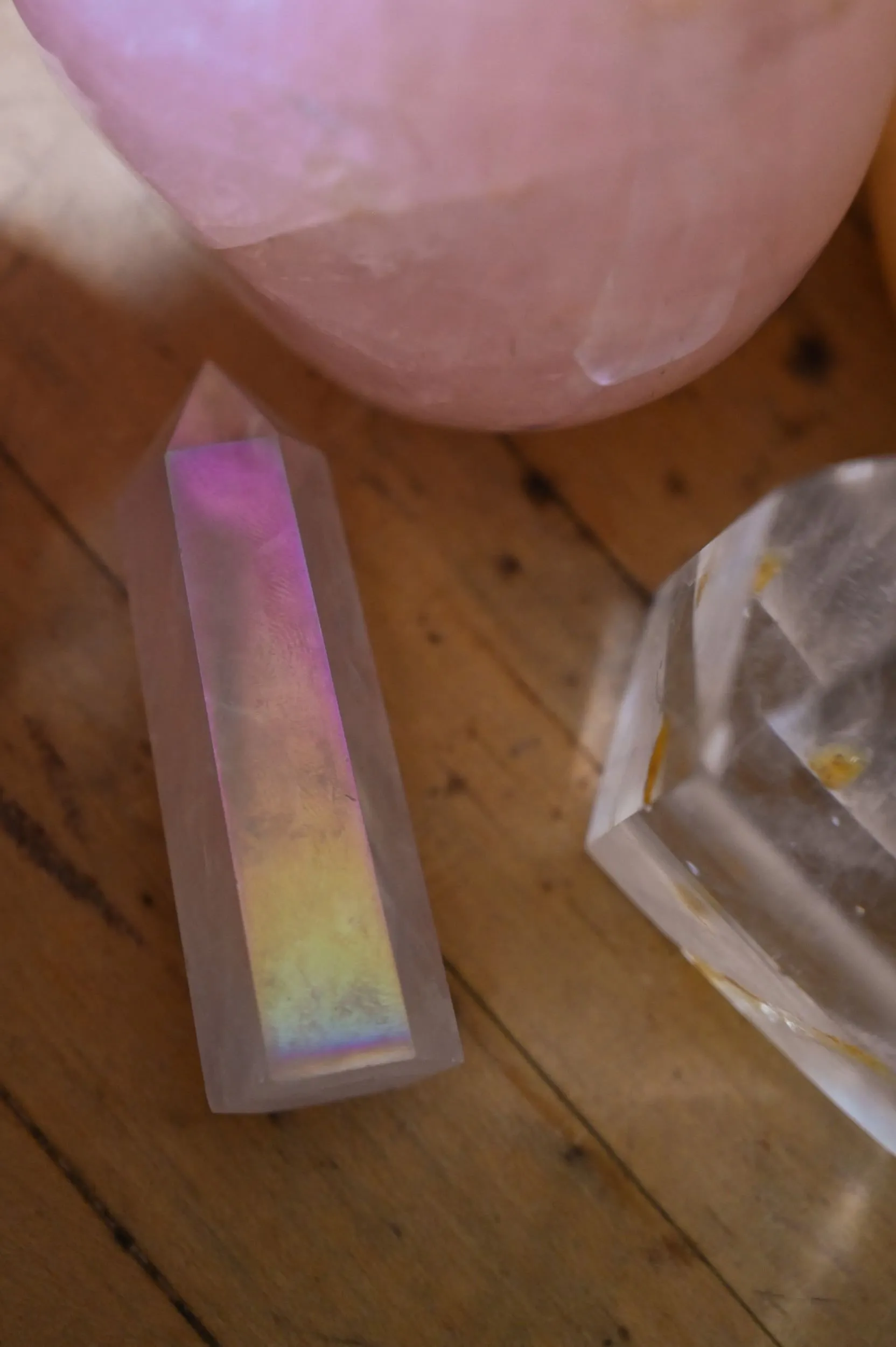 Good Vibes Angel Aura Quartz Crystal Tower