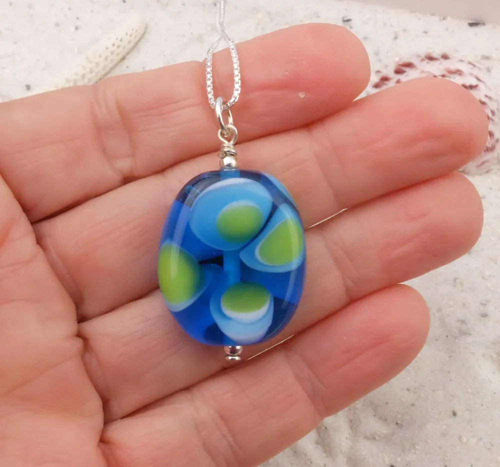 grass and sky bubble pendant