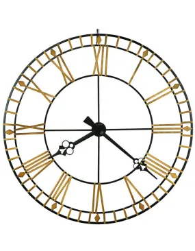 Howard Miller Avante Oversized Wall Clock - Open Dial - Gold-Tone - Wrought Iron