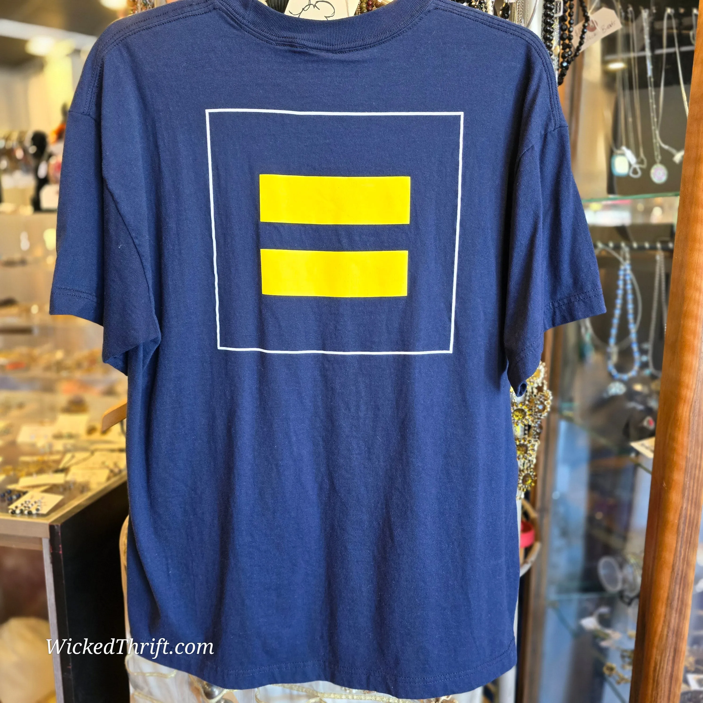 HUMAN RIGHTS CAMPAIGN Blue Tee AS IS L