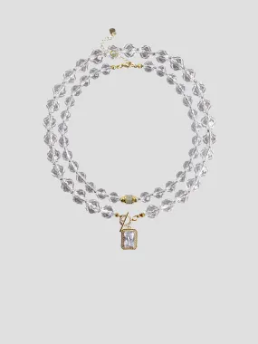 Leni Necklace Set in Crystal