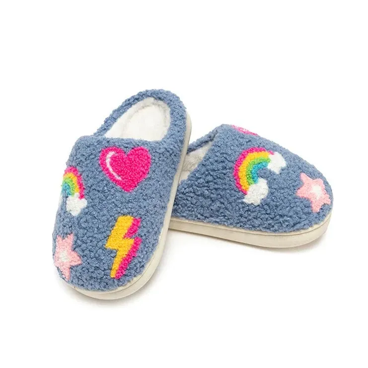 Living Royal Denim Patch Slippers