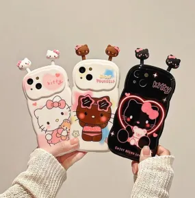 Lovely Kitty Phone Case for iphone 11/11pro/11pro max/12/12mini/12pro/12pro max/13/13pro/13pro max/14/14plus/14pro/14pro max PN6101