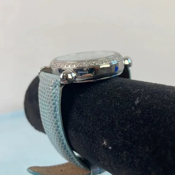 Michele Csx Blue Mother of Pearl Diamonds Watch