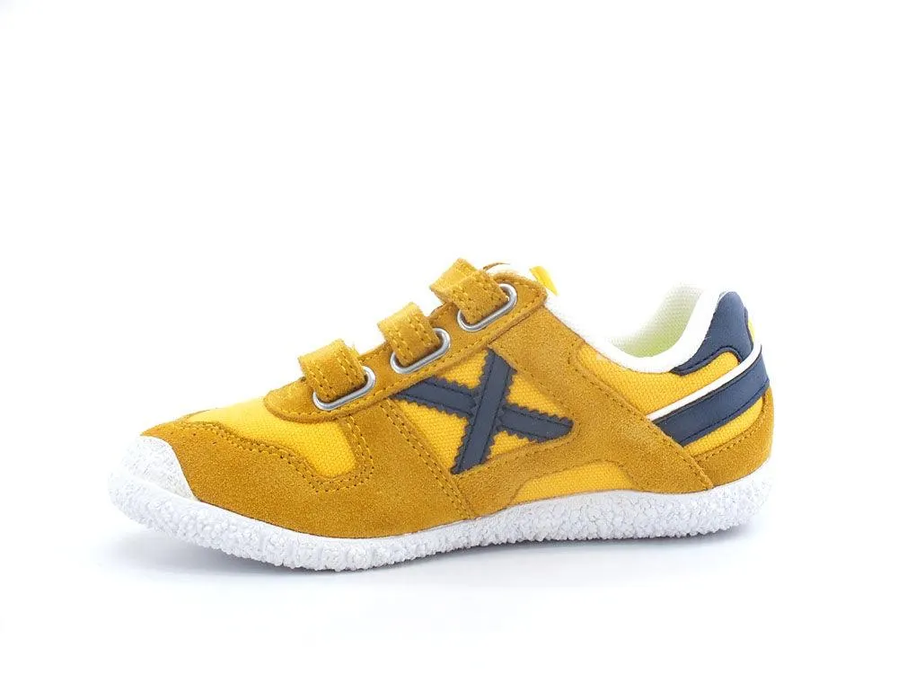 MUNICH Mini Goal 1540 Sneaker Bambino Yellow Blue 8128540