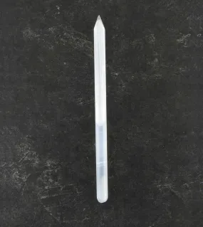 Natural White Selenite Pointed Wand