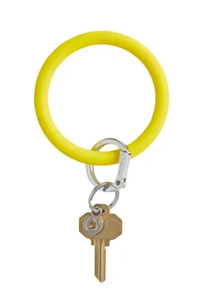 O-Venture Silicone Key Ring in Yes Yellow