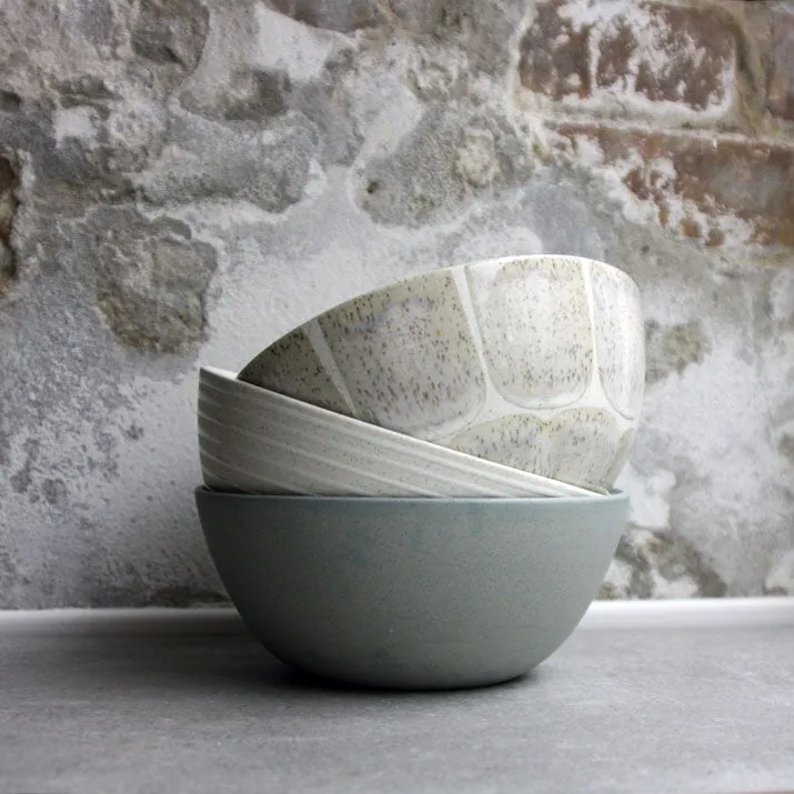 Pasta bowl, Stone Blue w/ Crystal Glaze