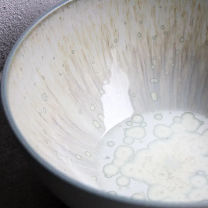 Pasta bowl, Stone Blue w/ Crystal Glaze