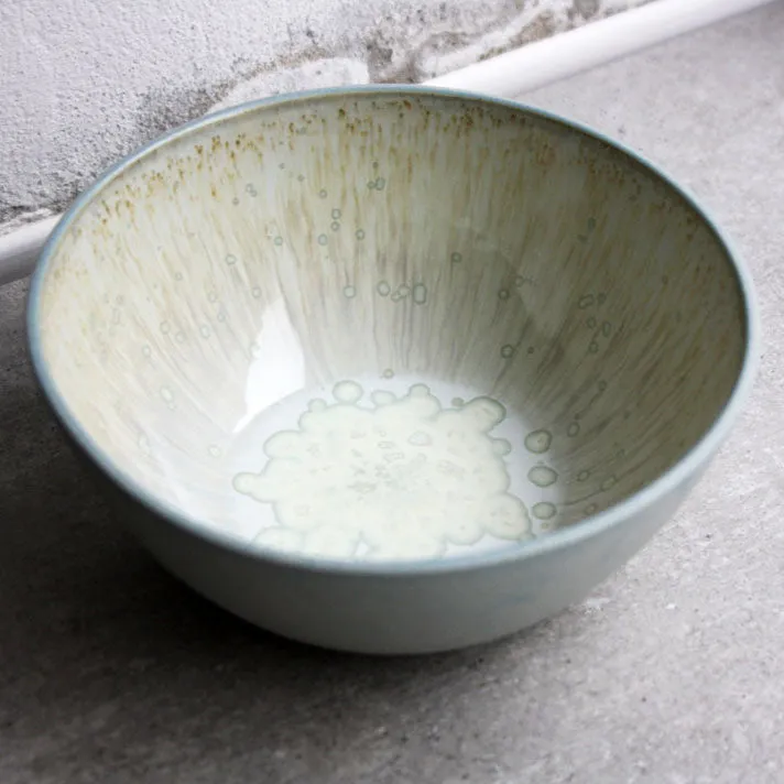 Pasta bowl, Stone Blue w/ Crystal Glaze