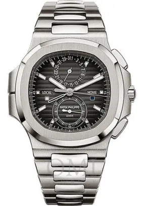 Patek Philippe Nautilus Travel Time Chronograph 5990 40.5MM Black Gradated Dial With Stainless Steel Bracelet