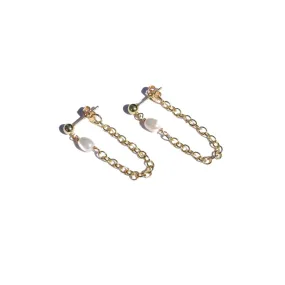 Pearl Chain Earrings