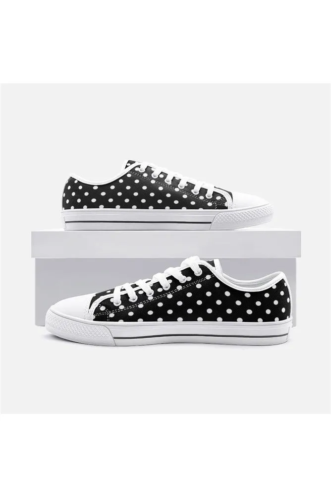 Polka-dot Unisex Low Top Canvas Shoes