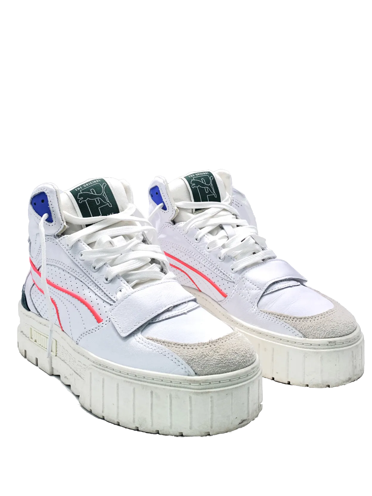 Puma White Mayze Mid Trainers UK 5 EU 38 👠