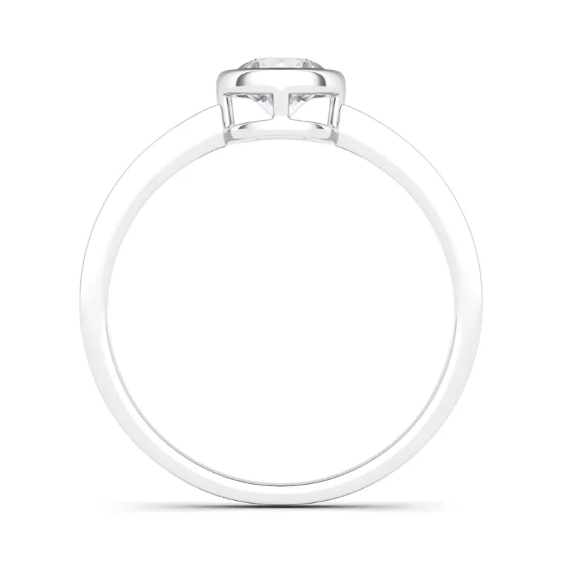 Round Bezel Diamond Ring