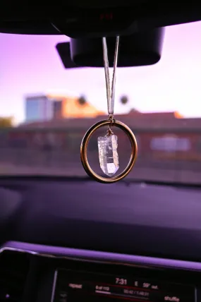 See Clearly Quartz Crystal Car Charm