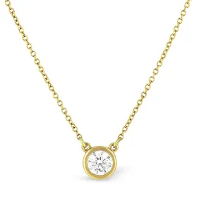 Solitaire Floating Diamond Necklace