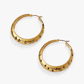 Stargazer Hoop Earrings