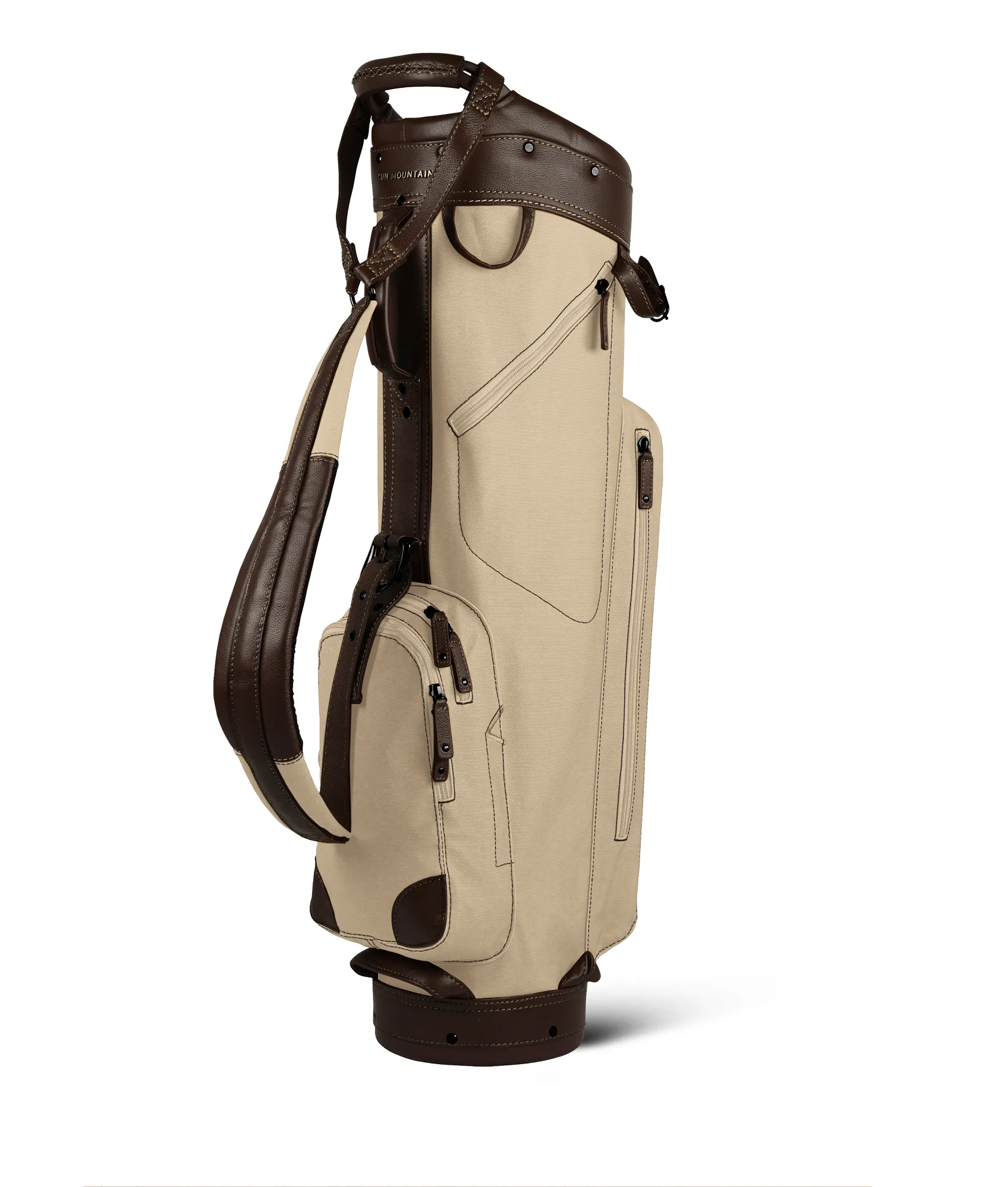 Sun Mountain Golf Canvas & Leather Cart Bag